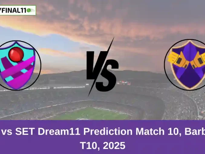 WAR vs SET Dream11 Prediction Match 10, Barbados T10, 2025