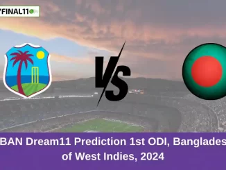 WI vs BAN Dream11 Prediction 1st ODI, Bangladesh tour of West Indies, 2024