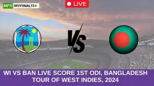 WI vs BAN Live Score 1st ODI, Bangladesh tour of West Indies, 2024