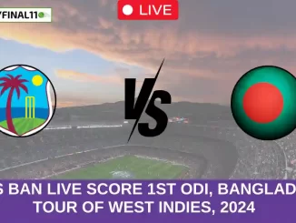 WI vs BAN Live Score 1st ODI, Bangladesh tour of West Indies, 2024