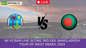 WI vs BAN Live Score 3rd ODI, Bangladesh tour of West Indies, 2024