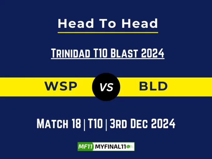 WSP vs BLD Player Battle, Head to Head Team Stats, Team Record