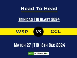 WSP vs CCL Player Battle, Head to Head Team Stats, Team Record