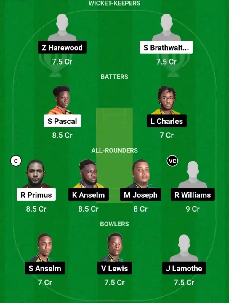 CRD vs TVH Dream11 Prediction Today: Match 7 Pitch Report, Playing11 and Stats | West Indies Nature Isle T10, 2024