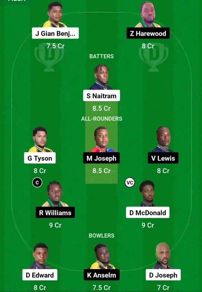 BAW vs TVH Dream11 Prediction Today: Match 19 Pitch Report, Playing11 and Stats | West Indies Nature Isle T10, 2024