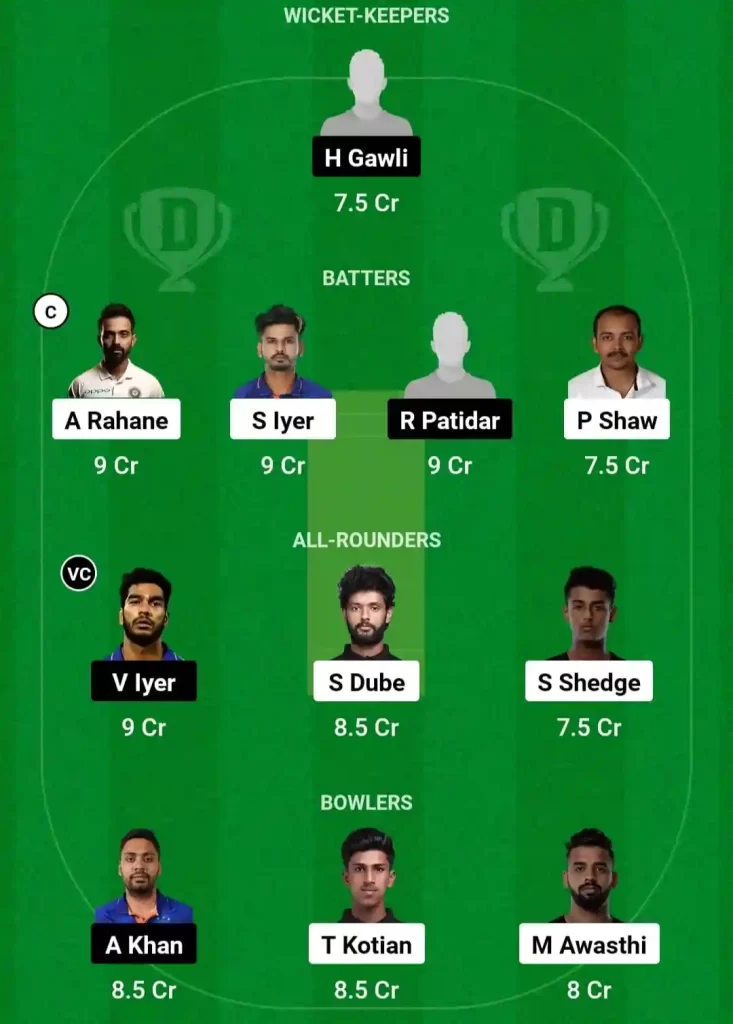 MUM vs MP Dream11 Prediction Today: Final Pitch Report, Playing11 and Stats | Indian Domestic T20 Trophy 2024