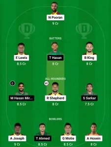 WI vs BAN Dream11 Prediction Today: 1st T20I Pitch Report, Playing11 and Stats | West Indies vs Bangladesh T20I 2024