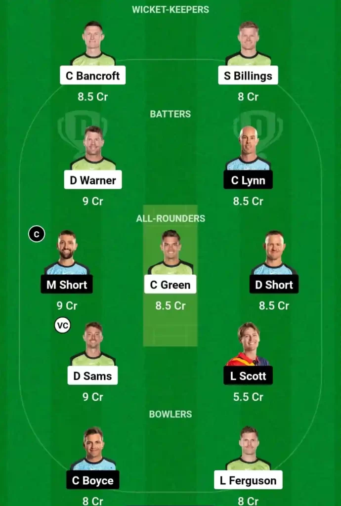 THU vs STR Dream11 Prediction Today: Match 3 Pitch Report, Playing11 and Stats | Australian T20 League Bash 2024