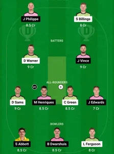 THU vs SIX Dream11 Prediction Today: Match 8 Pitch Report, Playing11 and Stats | Australian T20 League Bash 2024-25