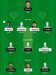 HYD vs SAU Dream11 Prediction Today: Group C Pitch Report, Playing11 and Stats | India Domestic OD Trophy 2024