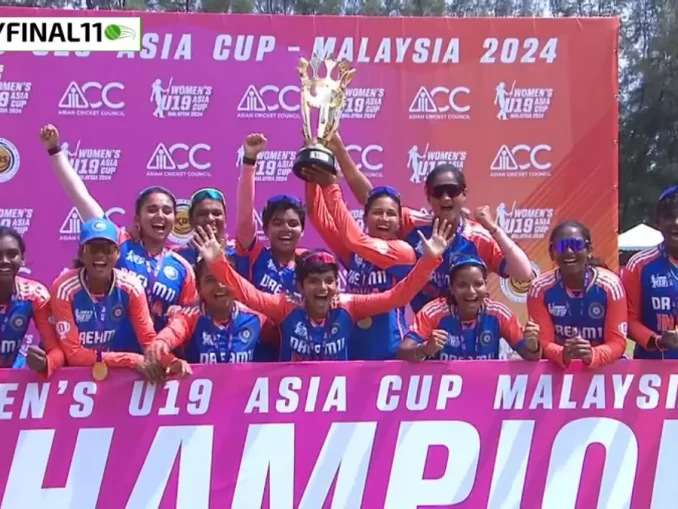 India U19 Women's Win Asia Cup 2024, Beat Bangladesh by 41 Runs