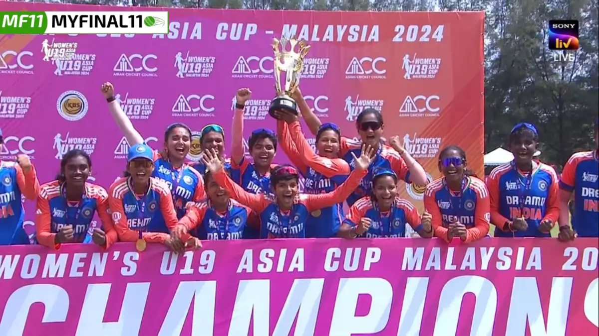 India U19 Women's Win Asia Cup 2024, Beat Bangladesh by 41 Runs