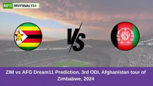 ZIM vs AFG Dream11 Prediction, 3rd ODI, Afghanistan tour of Zimbabwe, 2024