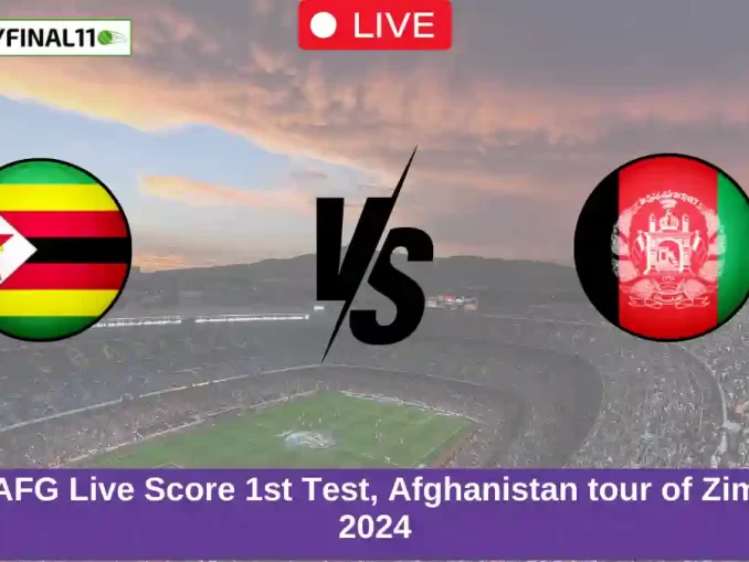 ZIM vs AFG Live Score 1st Test, Afghanistan tour of Zimbabwe, 2024