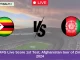 ZIM vs AFG Live Score 1st Test, Afghanistan tour of Zimbabwe, 2024