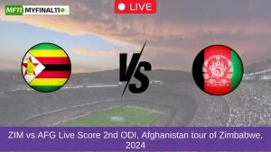 ZIM vs AFG Live Score 2nd ODI, Afghanistan tour of Zimbabwe, 2024