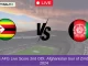 ZIM vs AFG Live Score 2nd ODI, Afghanistan tour of Zimbabwe, 2024