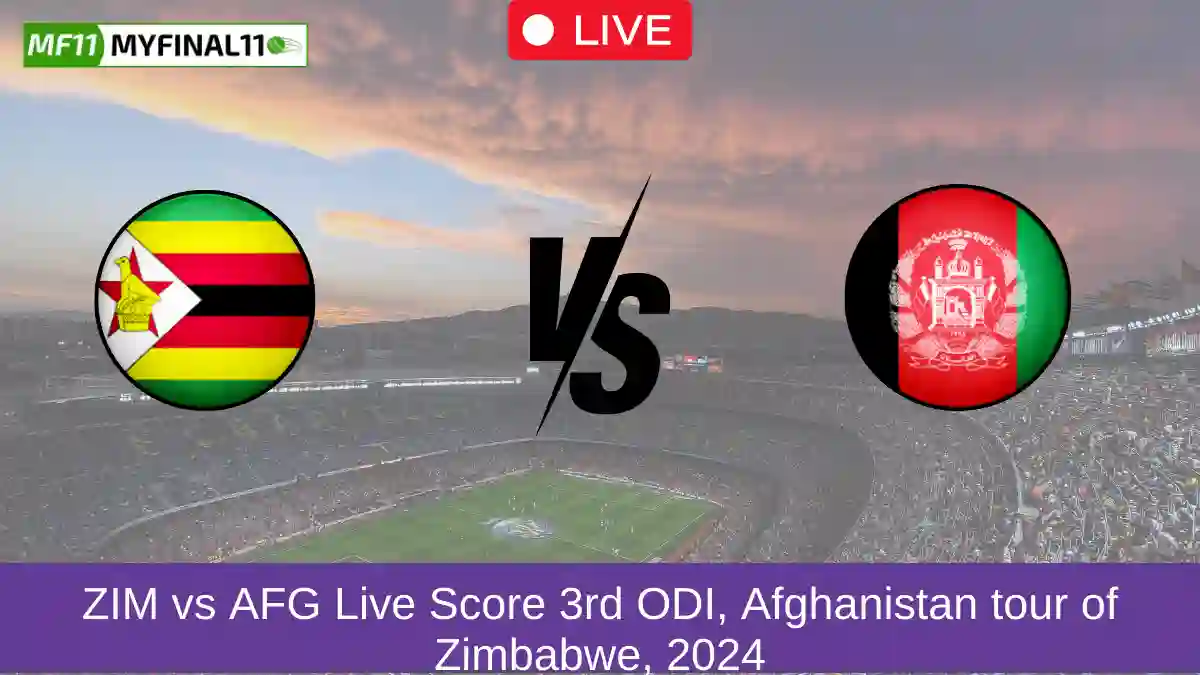 ZIM vs AFG Live Score 3rd ODI, Afghanistan tour of Zimbabwe, 2024