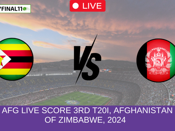 ZIM vs AFG Live Score 3rd T20I, Afghanistan tour of Zimbabwe, 2024