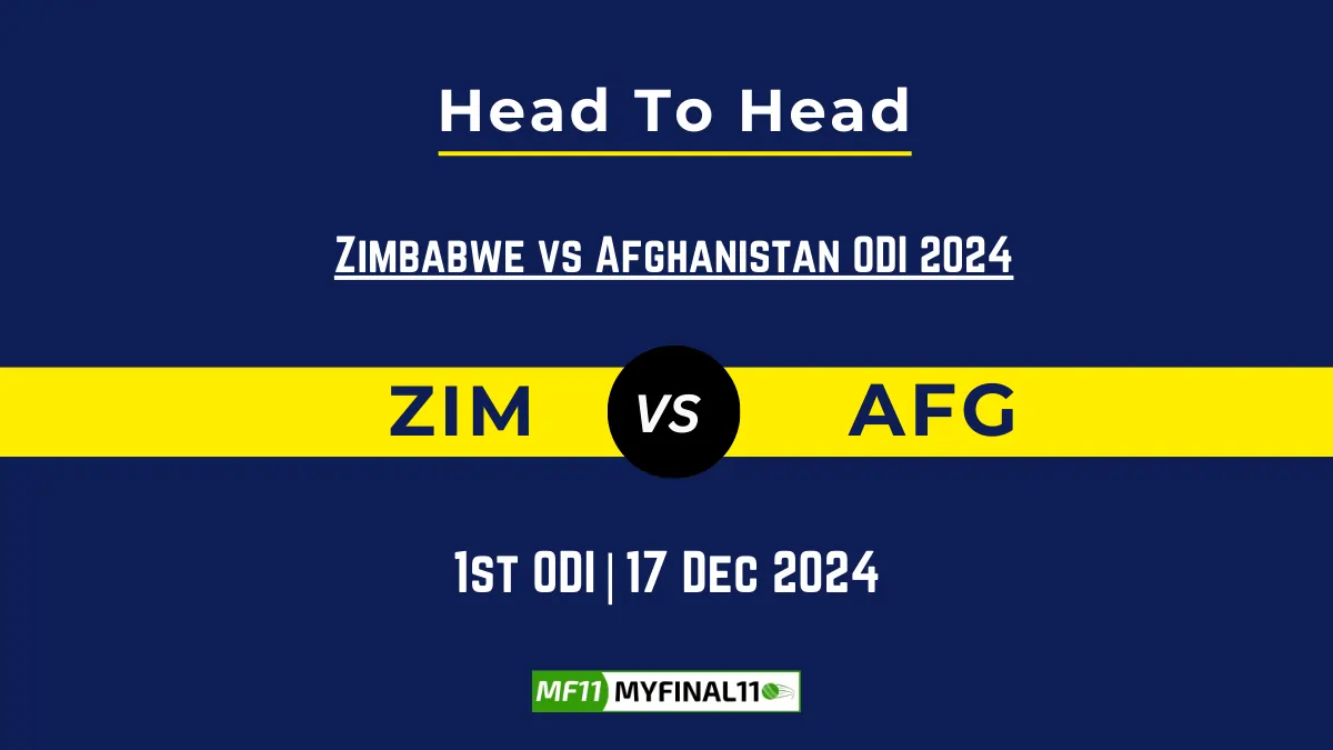 ZIM vs AFG Player Battle, Head to Head Team Stats, Player Record (2)