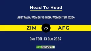 ZIM vs AFG Player Battle, Head to Head Team Stats, Player Record