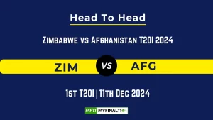 ZIM vs AFG Player Battle, Head to Head Team Stats, Team Record