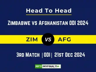 ZIM vs AFG Player Battle, Head to Head Team Stats, Team Record - Zimbabwe vs Afghanistan ODI 2024