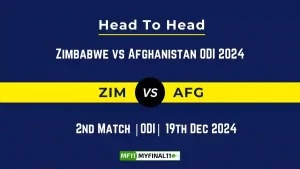 ZIM vs AFG Player Battle, Head to Head Team Stats, Team Record - Zimbabwe vs Afghanistan ODI 2024