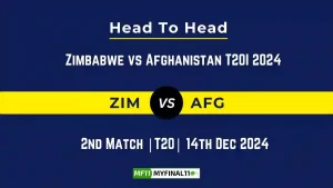 ZIM vs AFG Player Battle, Head to Head Team Stats, Team Record - Zimbabwe vs Afghanistan T20I 2024