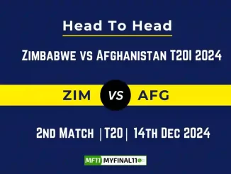 ZIM vs AFG Player Battle, Head to Head Team Stats, Team Record - Zimbabwe vs Afghanistan T20I 2024