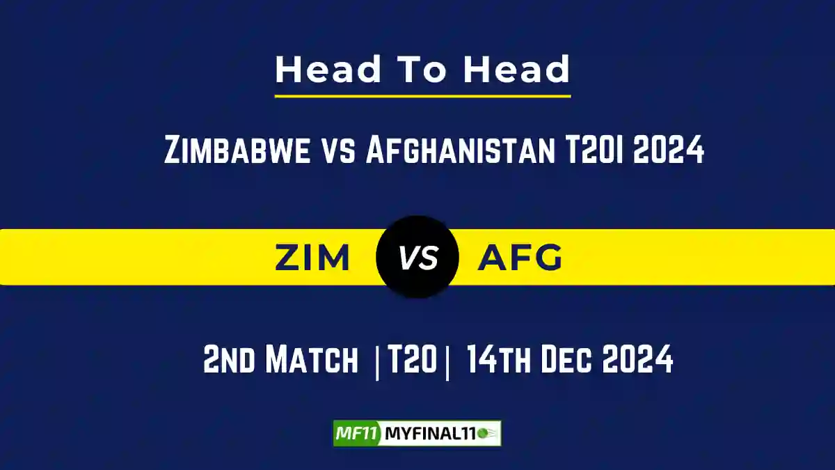 ZIM vs AFG Player Battle, Head to Head Team Stats, Team Record - Zimbabwe vs Afghanistan T20I 2024