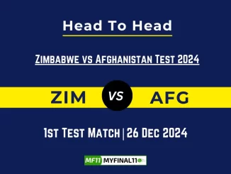 ZIM vs AFG Player Battle, Head to Head Team Stats, Team Record - Zimbabwe vs Afghanistan Test 2024