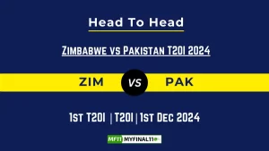 ZIM vs PAK Player Battle, Head to Head Team Stats, Team Record