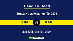 ZIM vs PAK Player Battle, Head to Head Team Stats, Team Record