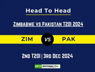 ZIM vs PAK Player Battle, Head to Head Team Stats, Team Record