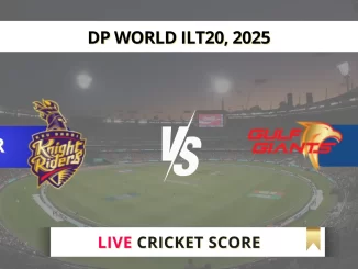 ADKR vs GG Live Cricket Score, DP World ILT20 2025