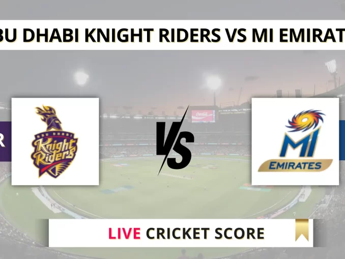 ADKR vs MIE Live Cricket Score, International League T20 2025