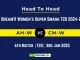 AH-W vs CM-W Player Battle, Head to Head Team Stats, Team Record – Dream11 Women's Super Smash T20 2024-25