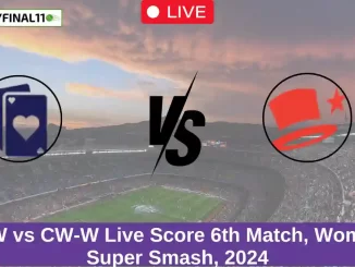 AH-W vs CH-W Live Score 6th Match, Women's Super Smash, 2024