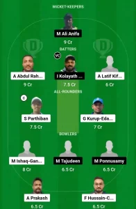 ARI vs CHK Match 11 Dream11 Team Prediction