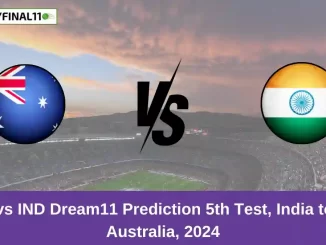 AUS vs IND Dream11 Prediction 5th Test, India tour of Australia, 2024