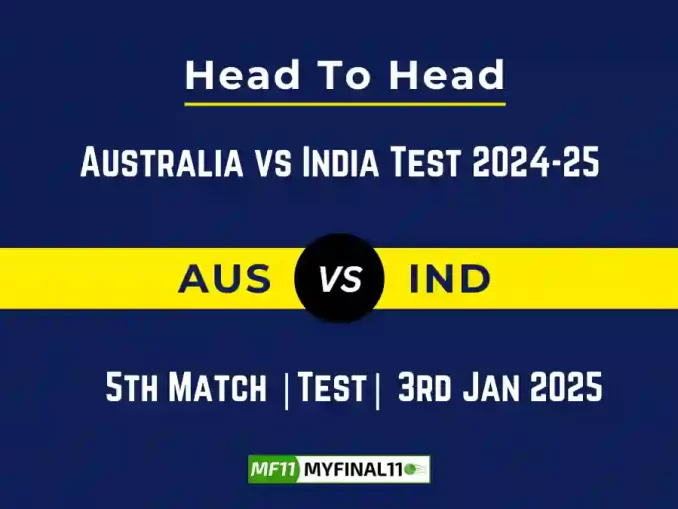 AUS vs IND Player Battle, Head to Head Team Stats, Team Record – Australia vs India Test 2024-25