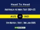 AUS vs IND Player Battle, Head to Head Team Stats, Team Record – Australia vs India Test 2024-25