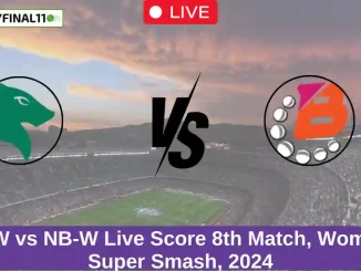 CH-W vs NB-W Live Score 8th Match, Women's Super Smash, 2024