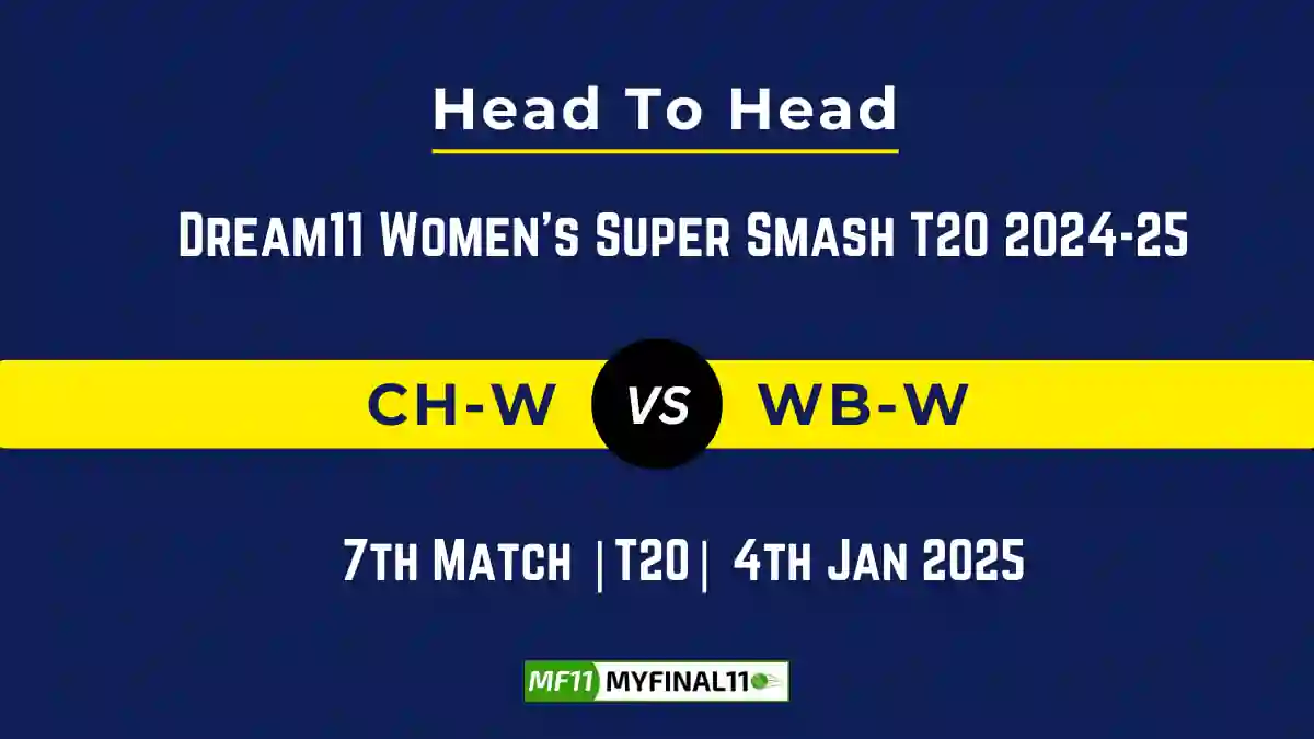 CH-W vs WB-W Player Battle, Head to Head Team Stats, Team Record – Dream11 Women's Super Smash T20 2024-25