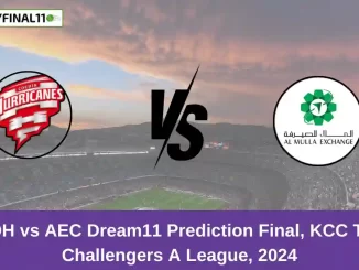 COH vs AEC Dream11 Prediction Final, KCC T20 Challengers A League, 2024