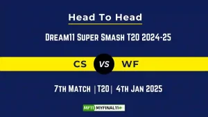 CS vs WF Player Battle, Head to Head Team Stats, Team Record – Dream11 Super Smash T20 2024-25