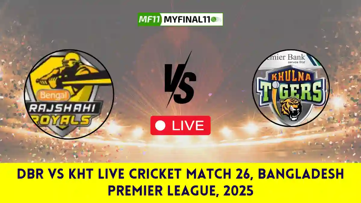 DBR vs KTH Live Score Scorecard, Ball by Ball Commentary Match 26