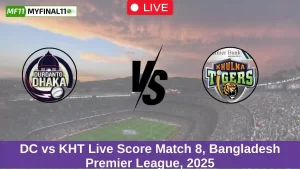 DC vs KHT Live Score Match 8, Bangladesh Premier League, 2025