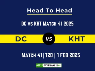 DC vs KHT Player Battle, Head to Head Team Stats, Team Record